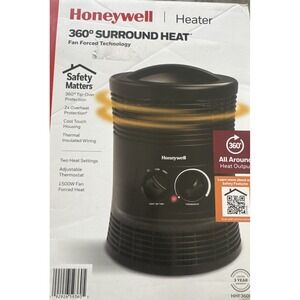 Honeywell 360 Degree Surround Heat 1500W Fan Forced Heater Black